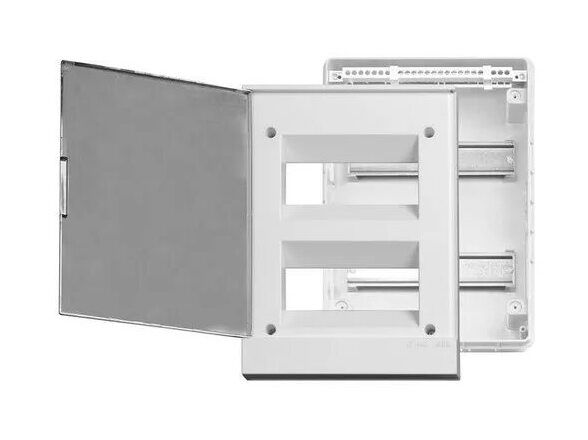 ABB Basic E Бокс в нишу 16М серая прозрачная дверь (c клеммами) арт. 1SZR004002A1205 в Москве