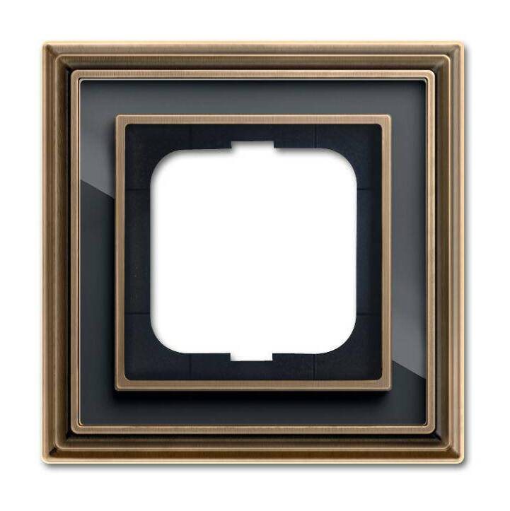 ABB BJE Династия Античная латунь/Черное стекло Рамка 1-ая в Москве