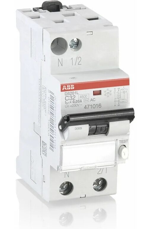 ABB DS203NC 2CSR246040R1254 Автоматический выключатель дифференциального тока трехполюсный+N 25А (тип AC, 4.5 кА) в Москве