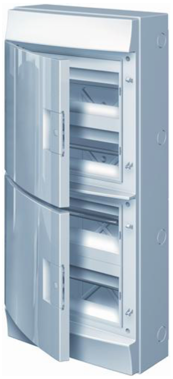 ABB Mistral41 Бокс настенный 48М прозрачная дверь (с клемм) арт. 1SPE007717F9995 в Москве