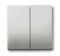 Выключатель двухклавишный, проходной (вкл/выкл с 2-х мест) 10 А / 250 В~ 2CKA001751A3087 + 2CKA001011A0928