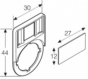 Шильдик KA1-8121 широкий ABB в Москве