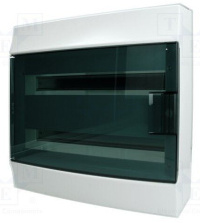 ABB Mistral 41WALL 36M Бокс 36 модулей (2х18) с клеммами-Белый/Зеленая дверь 1SPE007717F0921 Чистая в Москве