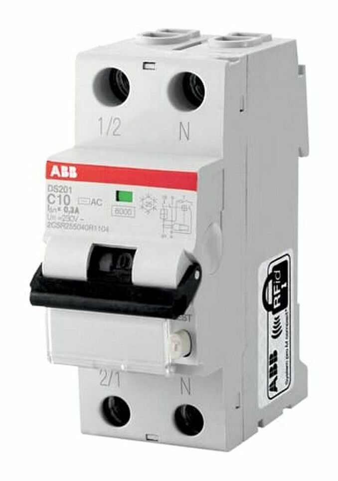 ABB DS201 2P 32A 30mA 6kA AC Дифференциальный автомат (дифавтомат) (32/0,03) 1P+N 6 kА в Москве