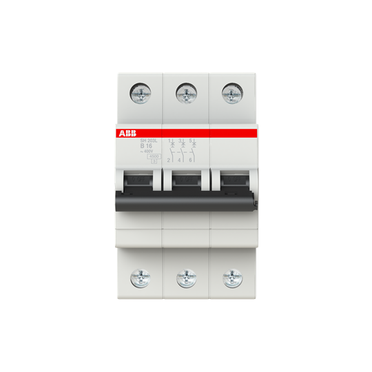 Автомат ABB SH203L B16 16А (B) 4.5kA