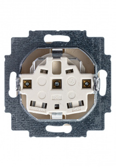 ABB BJB Basic 55 Беж Розетка с/з с защитными шторками Накладные в Москве