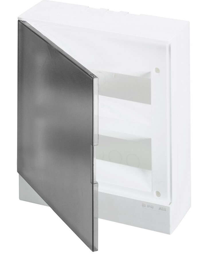 ABB Basic E Шкаф настенный 24М серая (2x12) прозрачная дверь (с клеммами) BEW402224 в Москве