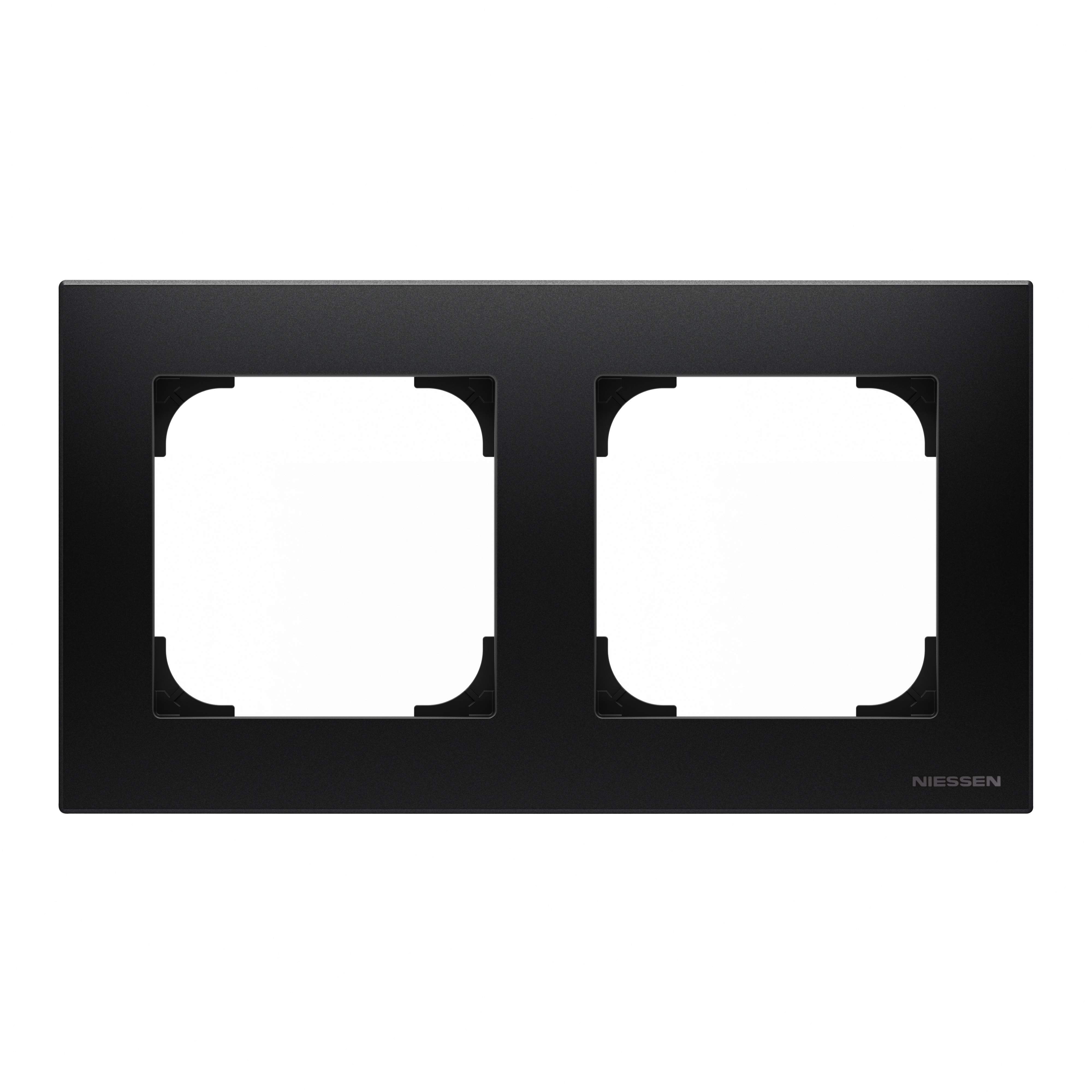 Рамка двойная ABB Sky, черный бархат 2CLA857200A1501