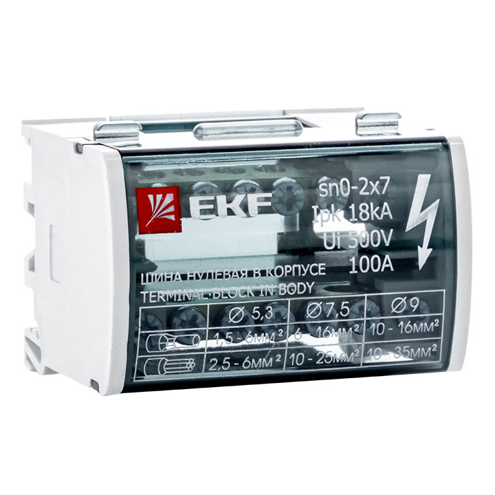 Шина N+PE (2х7) кросс-модуль EKF PROxima