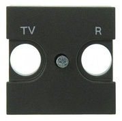 Телевизионная розетка TV-R оконечная ABB Niessen Zenit (антрацит) 8150.8+2CLA225080N1801 в Москве