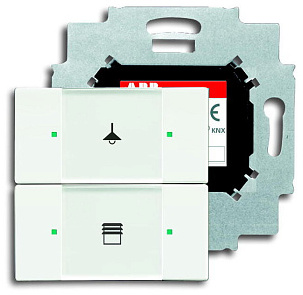 ABB KNX Альпийский белый Сенсор 2-кл. в комплекте с коплером в Москве