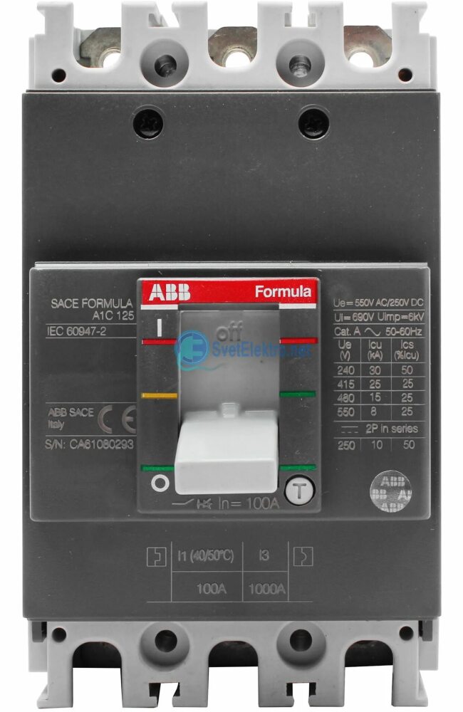 ABB Formula Выводы силовые выключателя KIT FC CuAl A1 60A (компл.6шт) в Москве