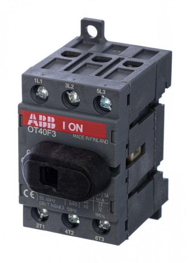 Рубильник 3п OT40F3 40А (23А AC23) ABB в Москве