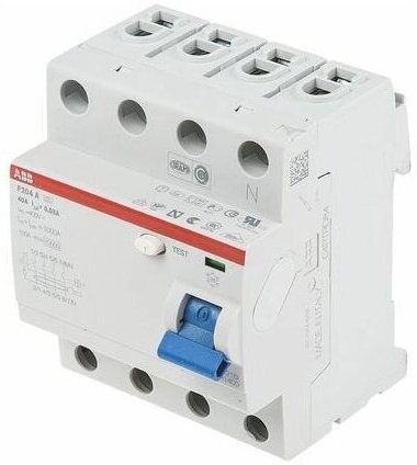 ABB F204 AC-40/0,3 УЗО 4-x полюсное 40А 300мA 10кА тип АС 2CSF204001R3400 f362 в Москве