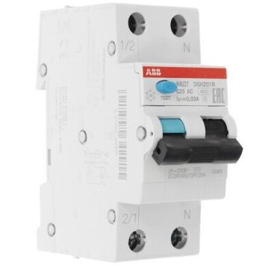 Автоматический выключатель дифференциального тока DSH201R C25 AC30 ABB 2CSR245072R1254, Дифавтоматы и УЗО, BT-5329255 в Москве