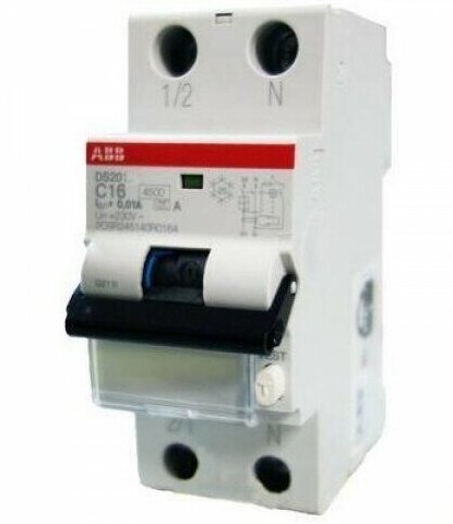 ABB DS201 2P C20A 30mA 6kA AC Дифференциальный автомат (дифф) (20/0,03) 1P+N 6 kА в Москве
