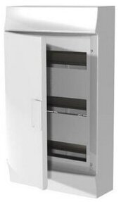 ABB Mistral41 Бокс в нишу 36М прозрачная дверь 3 ряда (c клемм) Щит распределительный встраиваемый щрв п, 36 модулей, ряда, дверь, с клеммниками в Москве