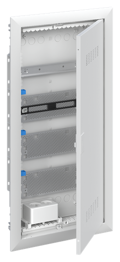 АВВ Шкаф мультимедийный с дверью с вентиляционными отверстиями и DIN-рейкой (4 ряда) UK640MV
