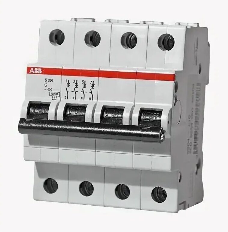 SHD204/40 Рубильник 4-полюсный модульный 40А (красный рычаг) ABB 2CDD274111R0040 в Москве