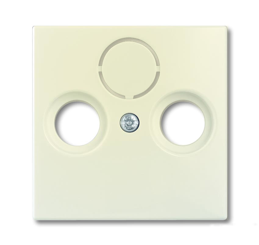 Розетка TV-FM оконечная Jung с лицевой панелью Abb Basic 55, слоновая кость 2CKA001724A4284 + S2900