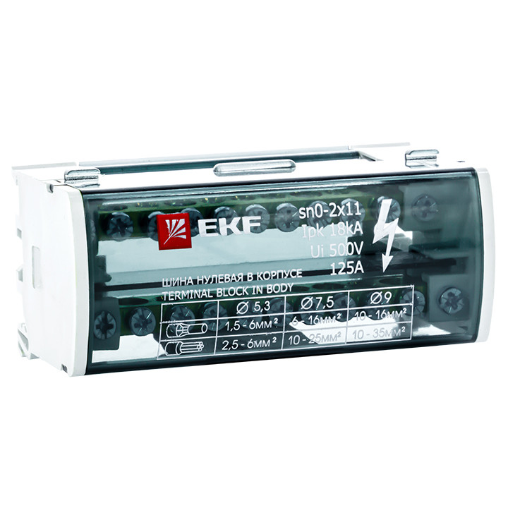 Шина N+PE (2х11) кросс-модуль EKF PROxima