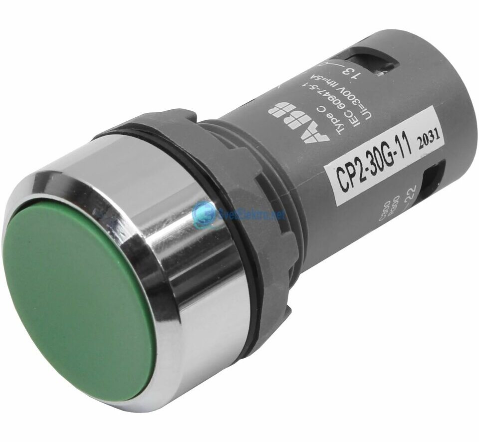 Кнопка CP1-30G-02 зеленая без фиксации 2HЗ ABB в Москве
