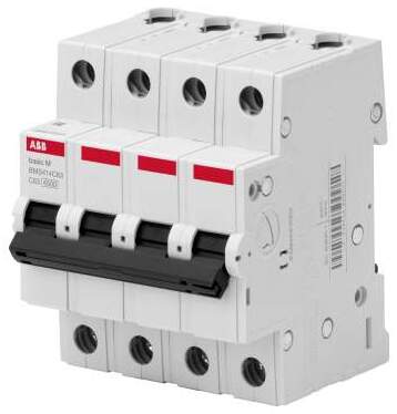 ABB Basic M Автоматический выключатель 4P, 10A,C, 4,5кА, BMS414C10 в Москве