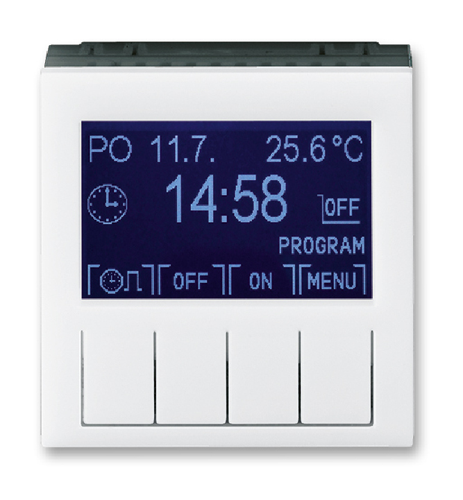 ABB Levit Таймер программируемый белый / дымчатый чёрный 2CHH912031A4062 в Москве