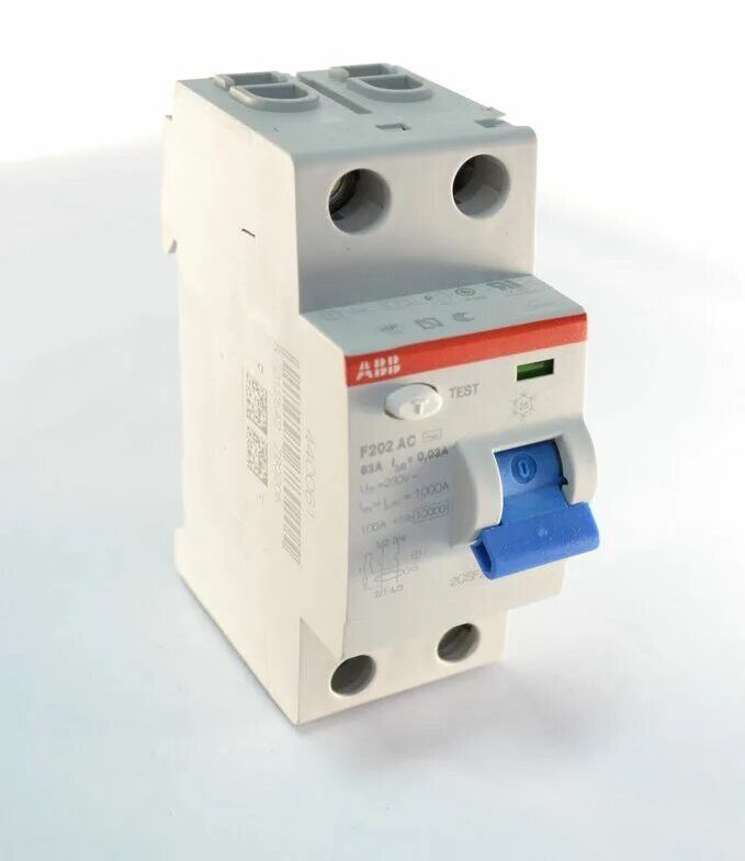 Выключатель дифференциального тока (УЗО) FH202 2/63A 300mA 2 модуля, ABB (2CSF202003R3630) в Москве