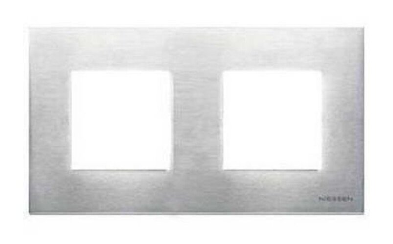 ABB Zenit Сталь Рамка 2-я 2+2 мод (N2272 OX) в Москве