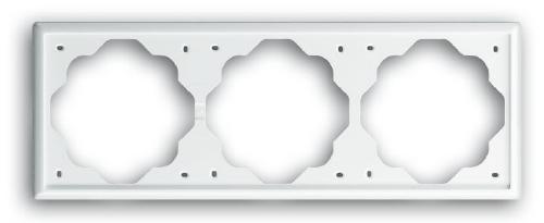 Рамка тройная для горизонтального/вертикального монтажа ABB Impuls, альпийский белый 2CKA001754A2437