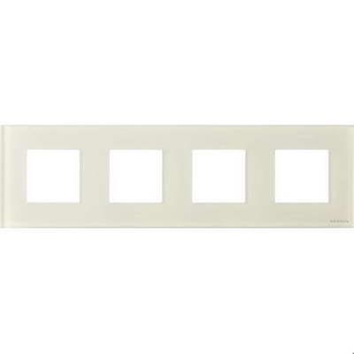 Рамка на 4 поста ABB Zenit, немецкий стандарт (белое стекло) 2CLA227190N1001 + 2CLA227190N1001 + 2CLA227190N1001 + 2CLA227190N1001 + 2CLA227400N3001