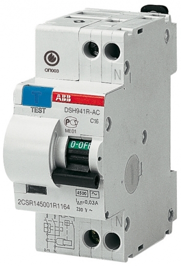ABB DSH941R Дифференциальный автомат 1P+N 10A 30mA (AC) хар. C 2CSR145001R1104 в Москве