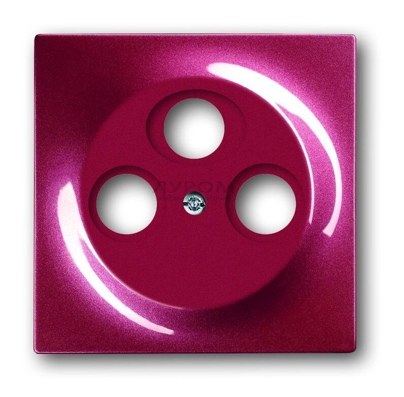 Розетка телевизионная TV-R-SAT, проходная, ABB Impuls, цвет Бордо Ежевика в Москве