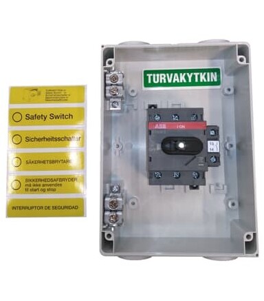 Abb SGC Рубильник в боксе OTP63T3M до 63А(АС23А) 3х-полюсный, 1НО доп. контакт,резьба 4хМ32+2хМ16 в Москве