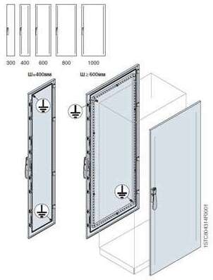 Дверь передняя/задняя 2000х800мм ВхШ ABB EC2080K в Москве