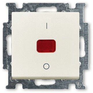 ABB BJB Basic 55 Бел Выключатель 1-клавишный 2-полюсный, 20A в Москве