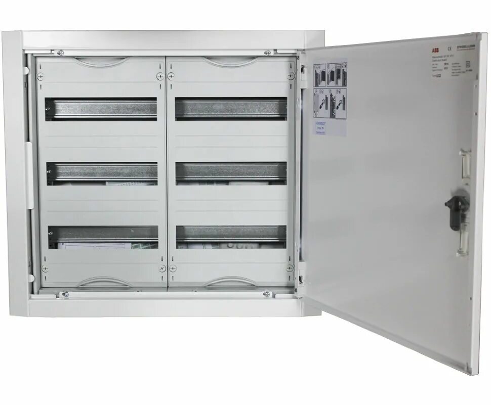 Щит U41 48 мод ABB шкаф STJU 41E 684х310х120 распределительный в нишу с шиной белый в Москве