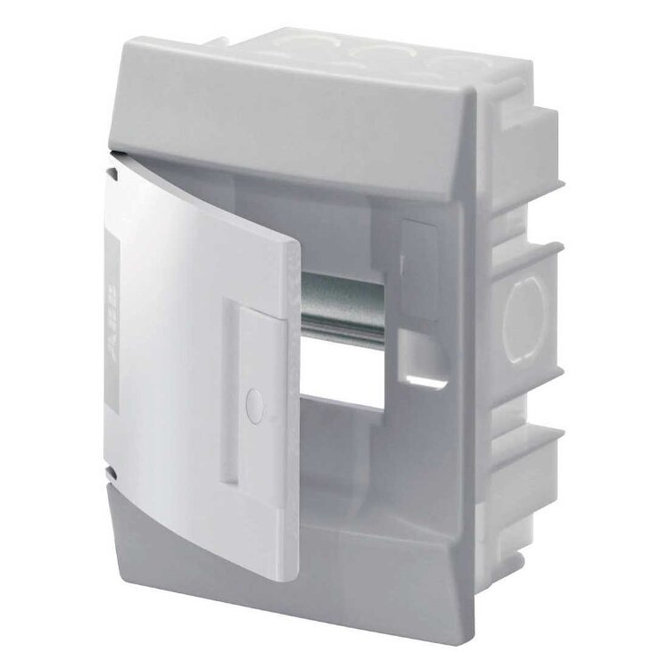 ABB Mistral41 Бокс в нишу 4М непрозрачная дверь (c клемм)