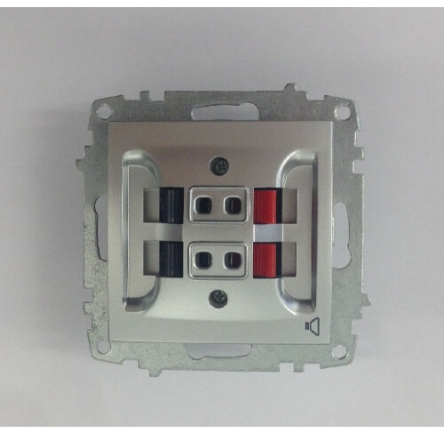 ABB Cosmo Титаниум Розетка компьютерная RJ45 cat 6 + TF RJ 11 619-011400-249 в Москве