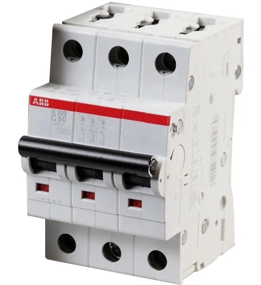 ABB S203 Автоматический выключатель 3P 40А (B) 6kA SH203L в Москве