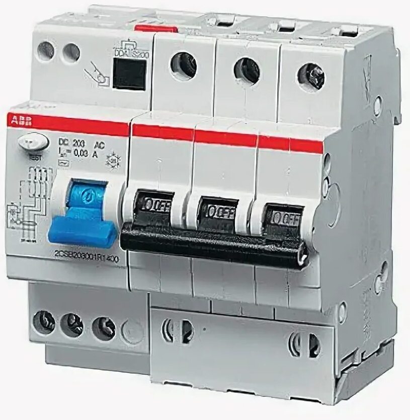 ABB DS201 C25 AC30 Диффер. автомат 2-х полюсный 25А 30 мA тип AC 6кА-230В 2CSR255080R1254 sh202l в Москве