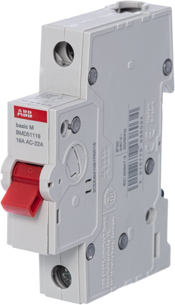 ABB Basic M Выключатель нагрузки 1P, 16A, BMD51116 (в комплекте 5 шт) в Москве