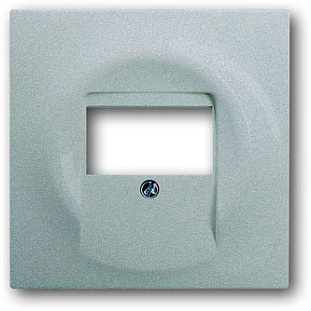 ABB BJE Impuls Серебро металлик Накладка аудиорозетки (мех 247, 248) и ТАЕ-разъёмов в Москве