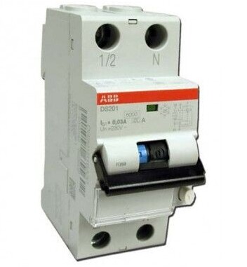 ABB DS201 C32A30 Дифференциальный автомат 2-х полюсный 32А 30 мA тип А 6кА 2CSR255140R1324 2П в Москве