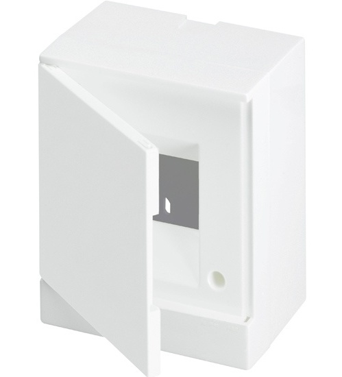 ABB Basic E Бокс настенный 4М белая непрозрачная дверь (с клеммами) в Москве