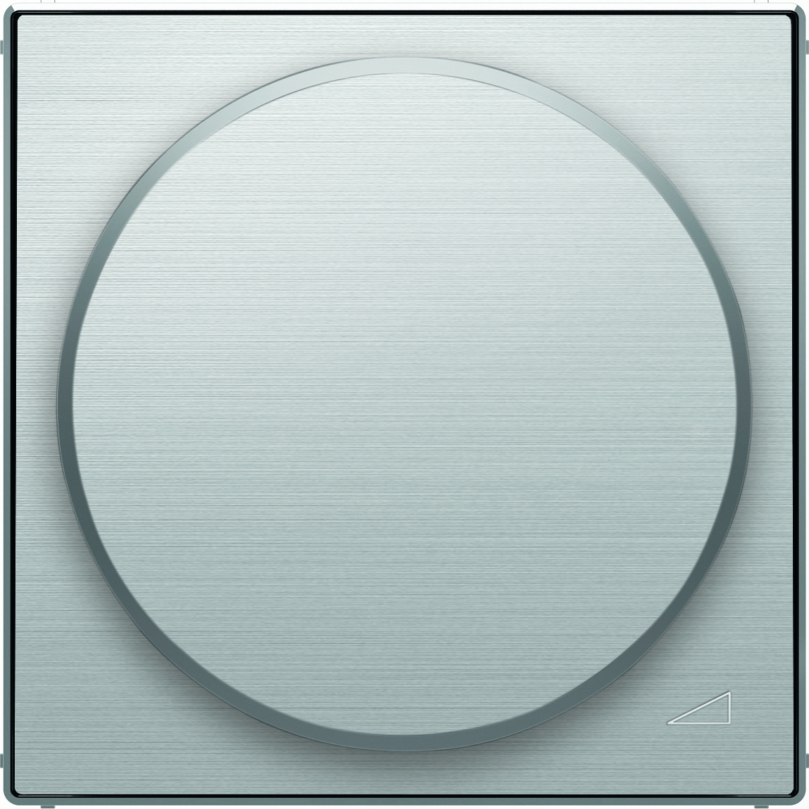 Светорегулятор поворотно-нажимной для ламп накалив. и галоген., 60-600 Вт/ВА ABB Sky, нержавеющая сталь 2CKA006515A0840 + 2CLA856020A1401