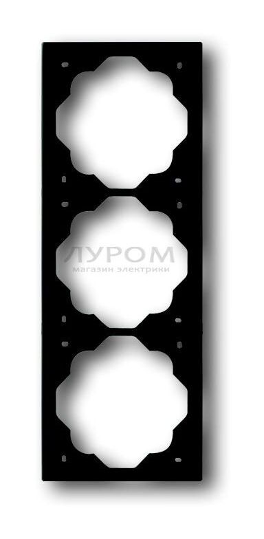 ABB BJE Impuls Черный бархат Рамка 3-ая в Москве