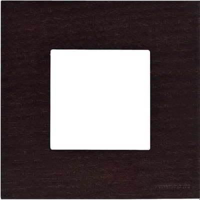 Рамка на 1 пост ABB Zenit, немецкий стандарт (венге) 2CLA227190N1001 + 2CLA227100N2101