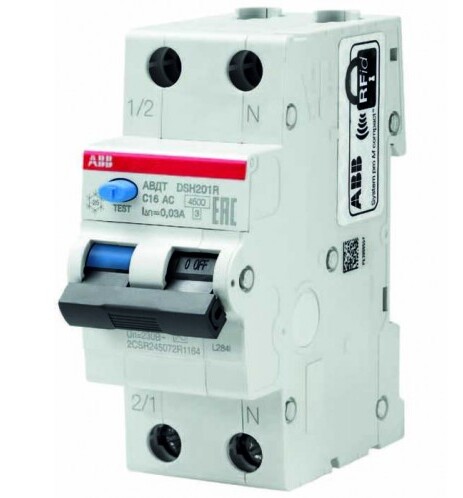 ABB DS201 Дифференциальный автомат. выкл. 1P+N C25, 30mA 6kA (АС) в Москве